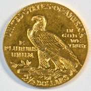 Better date 1909 US $2.50 Indian Gold Piece. Choice BU