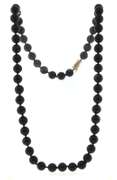 Black Onyx Bead Necklace