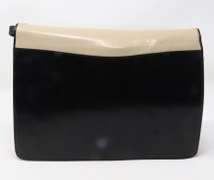 Bally Asymmetrical Envelope Two way Leather Crossbody
