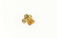 14K Yellow Gold Victorian Citrine Slide Bracelet Charm/Pendant