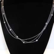 Incredible 18KT 0.75CTW Diamond Station Necklace