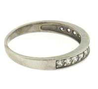 Beautiful White Gold Cubic Zirconia Band