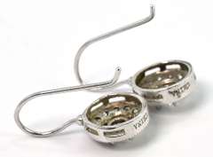 Sparkling Circular CZ Earrings in Sterling Silver