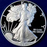 1987 Proof American Silver Eagle.