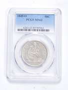 MS62 1849-O Seated Liberty Half Dollar - Graded PCGS