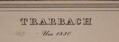 Architectural Chromolithograph of Trarbach 19th Century