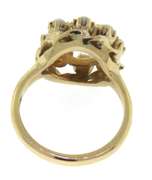 Beautiful Yellow Gold Opal Cluster Ring