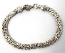 Sterling Silver Byzantine Bracelet