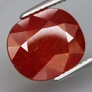 Large 6.12ctct red orange natural Garnet