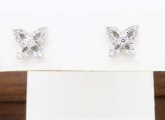 Diamond Butterfly Stud Earrings