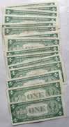 16 Circulated 1935 G $ 1 Silver Certificates