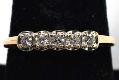 Sparkling 0.24CTW Diamond Band in Yellow Gold