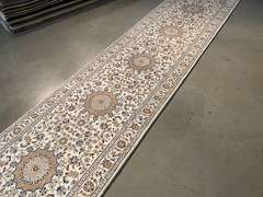 FINE SILK & WOOL KASHAN RUNNER 2.8x11.8