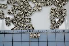 Pewter Puffed Rectangle Spacer Beads, 224 Ct. 15 X 8mm