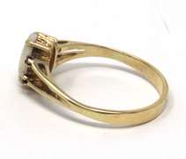 Beautiful Yellow Gold Marquise Opal Ring