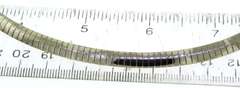 Italian Sterling Silver Omega Necklace