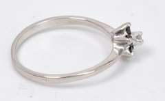 Estate White Gold Flower Design Ring