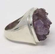 Amethyst Sterling Silver Signed Ring