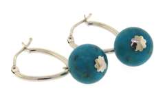 Choice White Gold Dangle Earrings