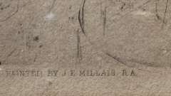 Vintage Etching Portrait of James Clark Hook by J.E Millais John Everett Millais