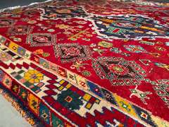 STUNNING PERSIAN SHIRAZ RUG 5.7x8