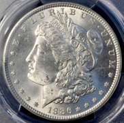 1886 Morgan Silver Dollar PCGS MS64.
