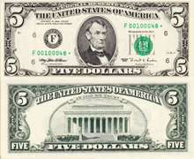 Gem Crisp 1995 Atlanta $5 Star Replacement Note The Key Of The Series!