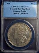 1878 Morgan Silver Dollar VAM38 7/8 Strong 7/5. Circulated. ANACS