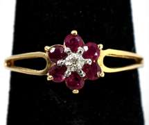 Lively 0.24CTW Ruby Ring in 14KT Yellow Gold