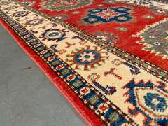Stunning Fine Kazak Runner 2.6x10