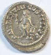 Near Mint Caracalla Roman Silver Denarius, 198-217 AD