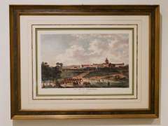 French Lithograph Decorative Art with Luxury Frame
