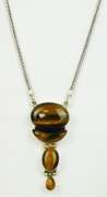Big & Bold Sterling Tiger Eye Necklace