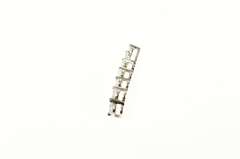 10K White Gold Graduated Diamond Journey Symbol Bar Pendant