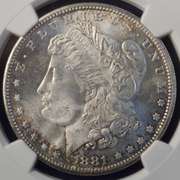 1881-S Morgan Silver Dollar NGC MS64