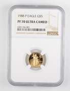 PF70 UCAM 1988-P $5 American Gold Eagle - 1/10 Oz. Fine Gold - NGC