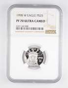 PF70UCAM 1998-W $25 American Platinum Eagle 1/4 Oz .999 Platinum - NGC