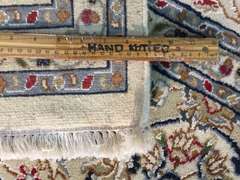 FINE SILK & WOOL KASHAN RUG 7.9x10.7