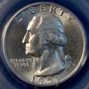1951-D Washington Quarter PCGS MS66.