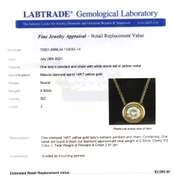 Sparkling Diamond Solitaire Pendnat on Chain