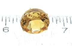 Fancy Yellow Gold Oval Citrine Earrings