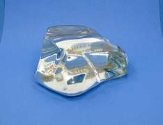 The White House Art Glass Paperweight with Rock Shape