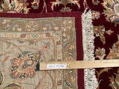 EXQUISITE SILK &WOOL MAHAL DESIGN RUG 8.9x12.2