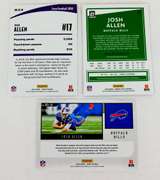 3 Josh Allen Panini Football Cards