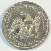 Sharp 1856-O No Motto Seated Liberty Half Dollar. XF/AU details