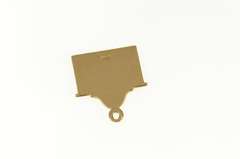 14K Yellow Gold Enamel Holiday Stocking Christmas Charm/Pendant