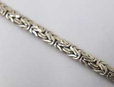 Sterling Silver Byzantine Bracelet