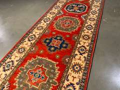 Stunning Fine Kazak Runner 2.6x10