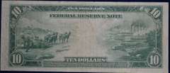 Series Of 1914 $10 Federal Reserve Note. Circulated.