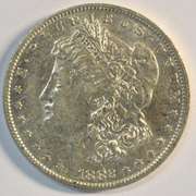 Scarce near mint 1882-O/S Morgan Silver Dollar. Nice